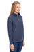 Core 365 CE405W Womens Fusion ChromaSoft Performance Moisture Wicking Pique 1/4 Zip Sweatshirt Heather Classic Navy Blue Model 3q