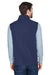 Core 365 CE701 Mens Cruise Water Resistant Full Zip Fleece Vest Classic Navy Blue Model Back