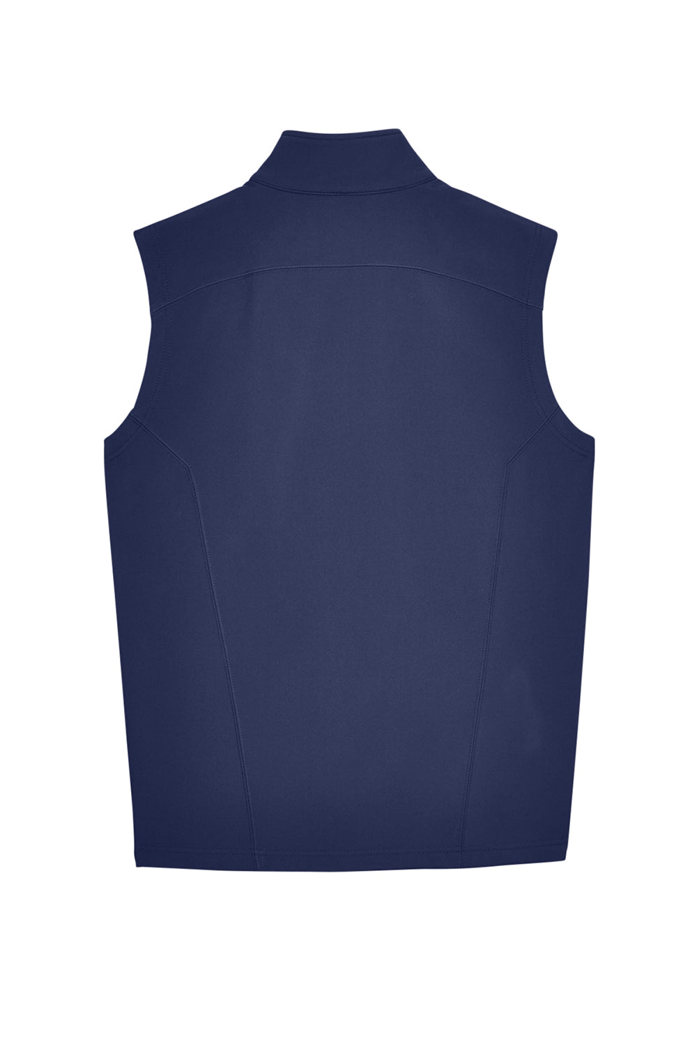 Core 365 CE701 Mens Cruise Water Resistant Full Zip Fleece Vest Classic Navy Blue Flat Back