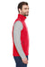 Core 365 CE701 Mens Cruise Water Resistant Full Zip Fleece Vest Classic Red Model Side