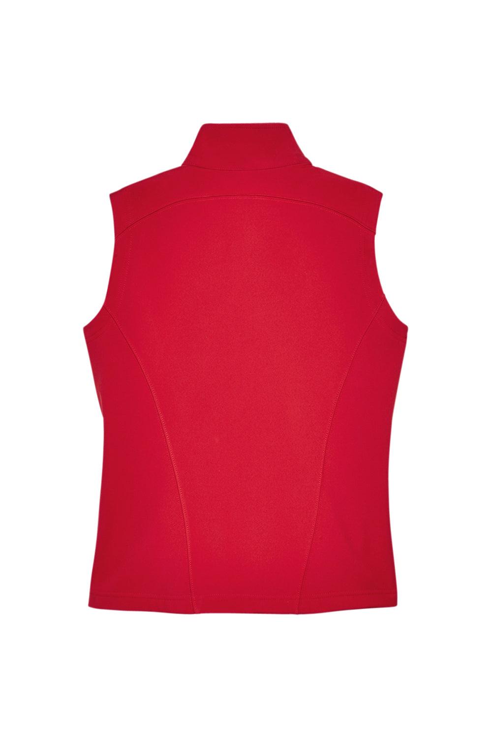 Core 365 CE701W Womens Cruise Water Resistant Full Zip Fleece Vest Classic Red Flat Back