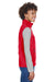 Core 365 CE701W Womens Cruise Water Resistant Full Zip Fleece Vest Classic Red Model Side