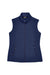 Core 365 CE701W Womens Cruise Water Resistant Full Zip Fleece Vest Classic Navy Blue Flat Front