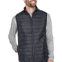 Core 365 Mens Prevail Packable Puffer Water Resistant Full Zip Vest - Carbon Grey