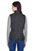 Core 365 CE702W Womens Prevail Packable Puffer Water Resistant Full Zip Vest Carbon Grey Model Back