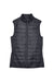Core 365 CE702W Womens Prevail Packable Puffer Water Resistant Full Zip Vest Carbon Grey Flat Front