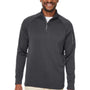Core 365 Mens Fusion ChromaSoft Anti Static Fleece 1/4 Zip Sweatshirt w/ Pocket - Carbon Grey