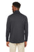 Core 365 CE801 Mens Fusion ChromaSoft Anti Static Fleece 1/4 Zip Sweatshirt w/ Pocket Carbon Grey Model Back
