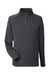 Core 365 CE801 Mens Fusion ChromaSoft Anti Static Fleece 1/4 Zip Sweatshirt w/ Pocket Carbon Grey Flat Front