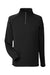 Core 365 CE801 Mens Fusion ChromaSoft Anti Static Fleece 1/4 Zip Sweatshirt w/ Pocket Black Flat Front