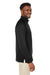 Core 365 CE801 Mens Fusion ChromaSoft Anti Static Fleece 1/4 Zip Sweatshirt w/ Pocket Black Model Side