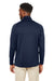 Core 365 CE801 Mens Fusion ChromaSoft Anti Static Fleece 1/4 Zip Sweatshirt w/ Pocket Classic Navy Blue Model Back