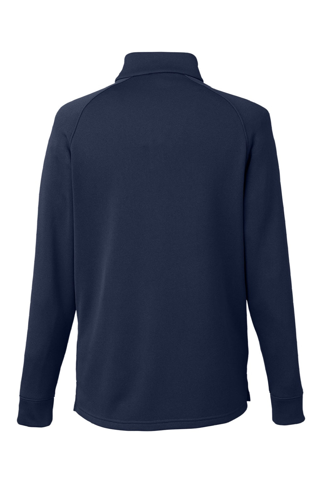 Core 365 CE801 Mens Fusion ChromaSoft Anti Static Fleece 1/4 Zip Sweatshirt w/ Pocket Classic Navy Blue Flat Back