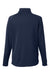 Core 365 CE801 Mens Fusion ChromaSoft Anti Static Fleece 1/4 Zip Sweatshirt w/ Pocket Classic Navy Blue Flat Back