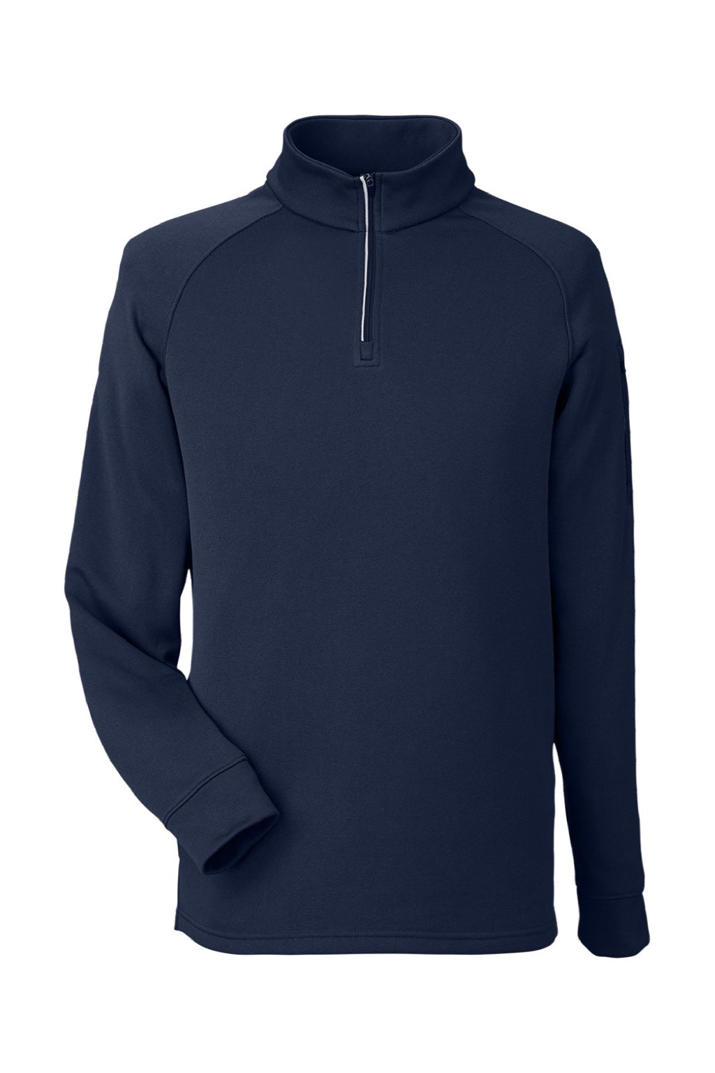 Core 365 CE801 Mens Fusion ChromaSoft Anti Static Fleece 1/4 Zip Sweatshirt w/ Pocket Classic Navy Blue Flat Front