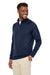 Core 365 CE801 Mens Fusion ChromaSoft Anti Static Fleece 1/4 Zip Sweatshirt w/ Pocket Classic Navy Blue Model 3q
