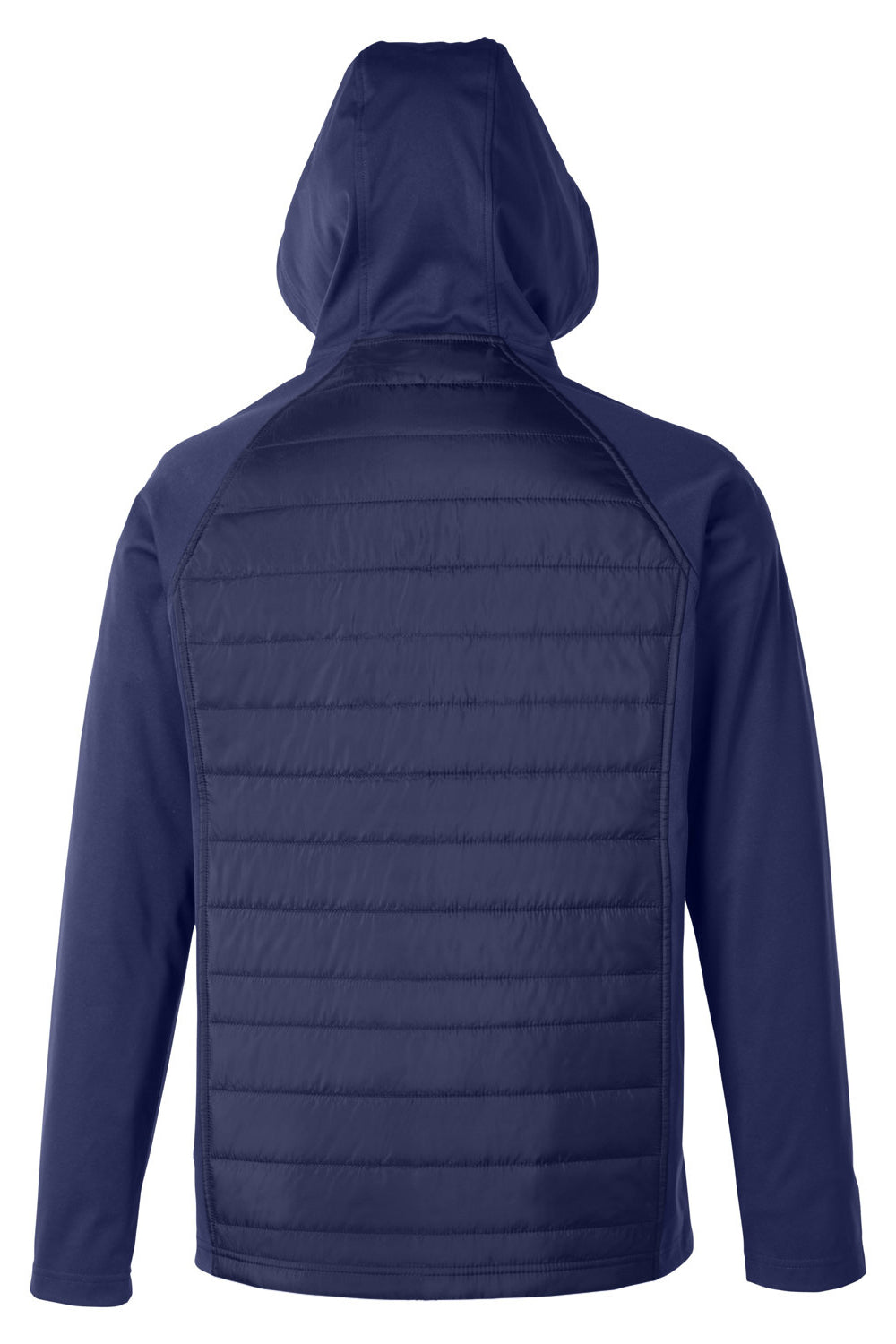 Core 365 CE808 Mens Techno Lite Hybrid Windproof & Waterproof Full Zip Hooded Jacket Classic Navy Blue Flat Back