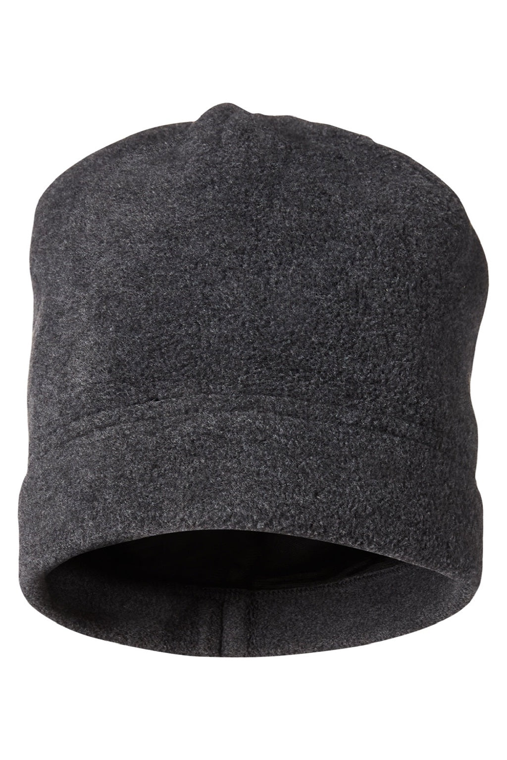 Core 365 Hats CE901 Unisex Journey Fleece Beanie Heather Charcoal Grey Flat Front