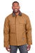 Berne CH416 Mens Heritage Duck Water Resistant Chore Full Zip Jacket Duck Brown Model Front