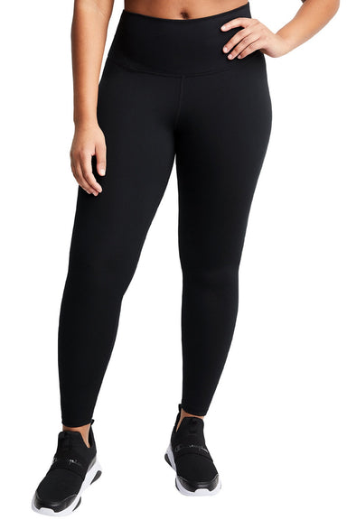 Champion CHP120 Womens Sport Soft Touch Leggings w/ Pocket Black Model Front