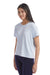 Champion CHP130 Womens Sport Soft Touch Short Sleeve Crewneck T-Shirt Collage Blue Model 3q