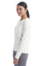 Champion CHP140 Womens Sport Soft Touch Long Sleeve Crewneck T-Shirt White Model Side