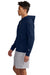 Champion CHP180 Mens Sport Hooded Sweatshirt Hoodie Navy Blue Model Side