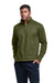 Champion CHP190 Mens Sport 1/4 Zip Sweatshirt Fresh Olive Green Model Front