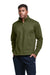 Champion CHP190 Mens Sport 1/4 Zip Pullover Fresh Olive Green Model Front