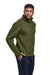Champion CHP190 Mens Sport 1/4 Zip Sweatshirt Fresh Olive Green Model Side