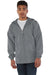 Champion CO125 Mens Wind & Water Resistant Full Zip Hooded Anorak Jacket Graphite Grey Model Front