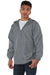 Champion CO125 Mens Wind & Water Resistant Full Zip Hooded Anorak Jacket Graphite Grey Model 3q