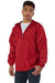Champion CO125 Mens Wind & Water Resistant Full Zip Hooded Anorak Jacket Scarlet Red Model 3q