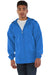 Champion CO125 Mens Wind & Water Resistant Full Zip Hooded Anorak Jacket Royal Blue Model Front