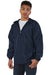 Champion CO125 Mens Wind & Water Resistant Full Zip Hooded Anorak Jacket Navy Blue Model 3q