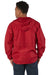 Champion CO125 Mens Wind & Water Resistant Full Zip Hooded Anorak Jacket Scarlet Red Model Back