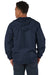 Champion CO125 Mens Wind & Water Resistant Full Zip Hooded Anorak Jacket Navy Blue Model Back