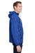Champion CO200 Mens Packable Wind & Water Resistant Anorak 1/4 Zip Hooded Jacket Athletic Royal Blue Model Side