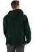 Champion CO200 Mens Packable Wind & Water Resistant Anorak 1/4 Zip Hooded Jacket Dark Green Model Back
