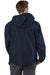 Champion CO200 Mens Packable Wind & Water Resistant Anorak 1/4 Zip Hooded Jacket Navy Blue Model Back
