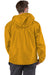 Champion CO200 Mens Packable Wind & Water Resistant Anorak 1/4 Zip Hooded Jacket Gold Model Back