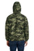 Champion CO200 Mens Packable Wind & Water Resistant Anorak 1/4 Zip Hooded Jacket Olive Green Camo Model Back
