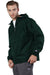 Champion CO200 Mens Packable Wind & Water Resistant Anorak 1/4 Zip Hooded Jacket Dark Green Model 3q