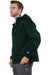 Champion CO200 Mens Packable Wind & Water Resistant Anorak 1/4 Zip Hooded Jacket Dark Green Model Side