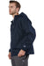 Champion CO200 Mens Packable Wind & Water Resistant Anorak 1/4 Zip Hooded Jacket Navy Blue Model Side