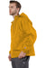 Champion CO200 Mens Packable Wind & Water Resistant Anorak 1/4 Zip Hooded Jacket Gold Model Side