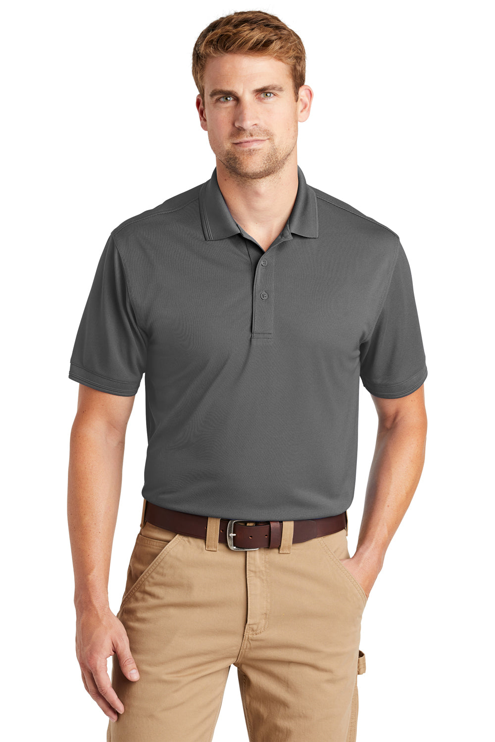 CornerStone CS4020 Industrial Snag-Proof Pique Polo - Charcoal, M CornerStone CS4020 Industrial Snag-Proof Pique Polo - Charcoal, M