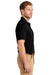 CornerStone CS4020P Mens Industrial Moisture Wicking Short Sleeve Polo Shirt w/ Pocket Black Model Side