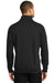 CornerStone CS626 Mens Fleece 1/4 Zip Sweatshirt w/ Pockets Black Model Back