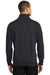 CornerStone CS626 Mens Fleece 1/4 Zip Sweatshirt w/ Pockets Dark Navy Blue Model Back